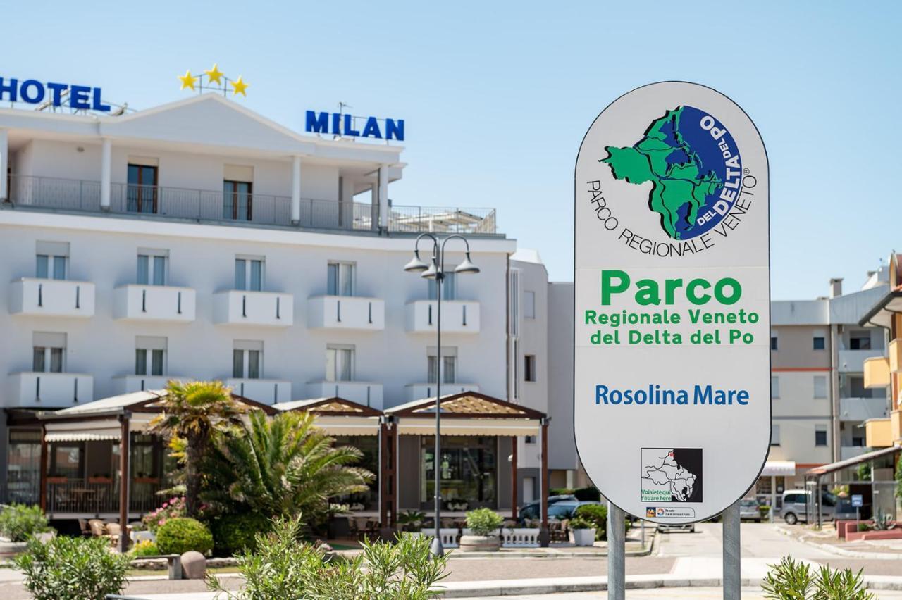 Hotel Milan Rosolina Mare Exterior foto